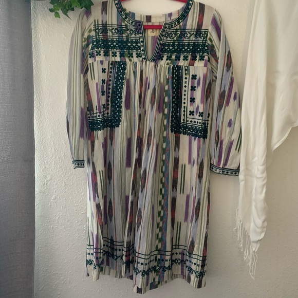 Embroidery boho tunic dress - Picture 2 of 7